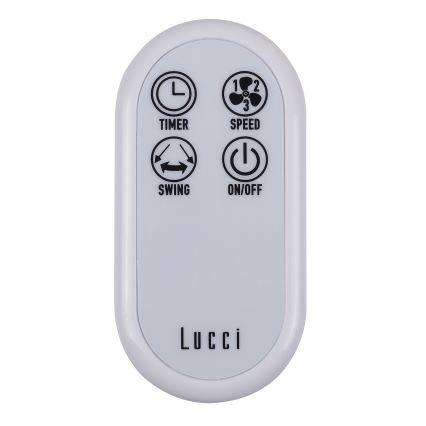 Lucci Air 213128EU - Wall fan BREEZE 55W/230V white + remote control