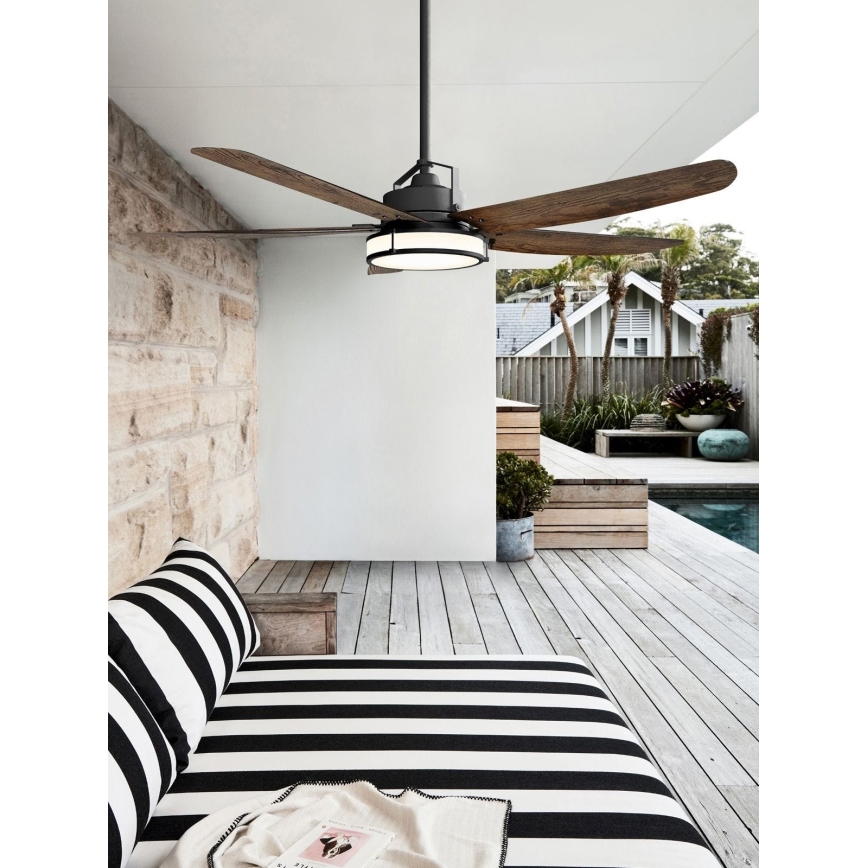 Lucci air 213175 - LED Dimmable ceiling fan LOUISVILLE 1xGX53/18W/230V brown + remote control