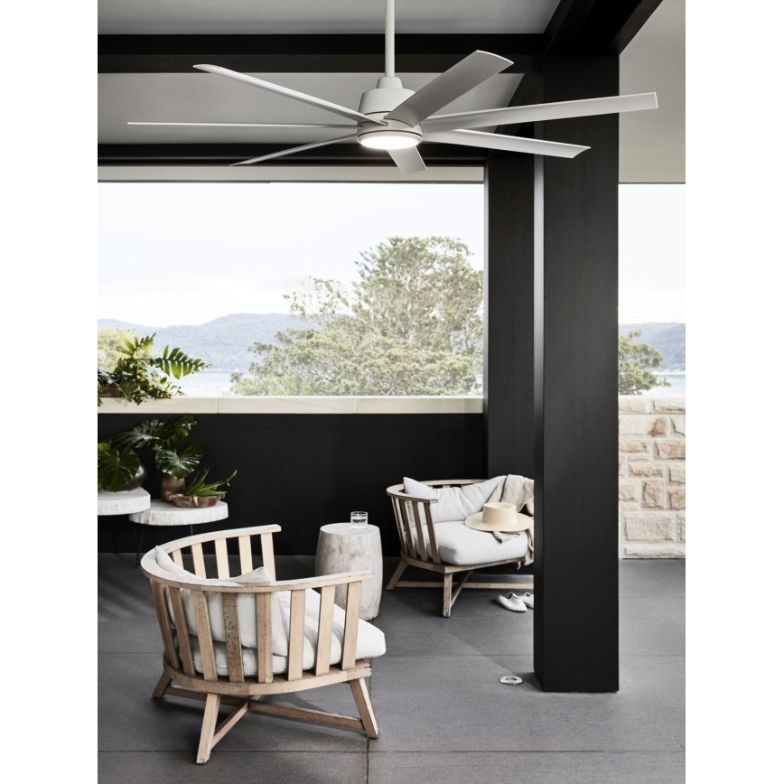 Lucci air 213182 - LED Ceiling fan ATLANTA 1xGX53/12W/230V white + remote control