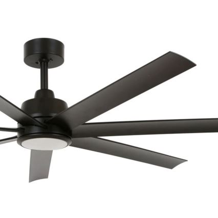 Lucci Air 21318349 - LED Dimmable ceiling fan ATLANTA 1xGX53/12W/230V d. 142 cm black + remote control