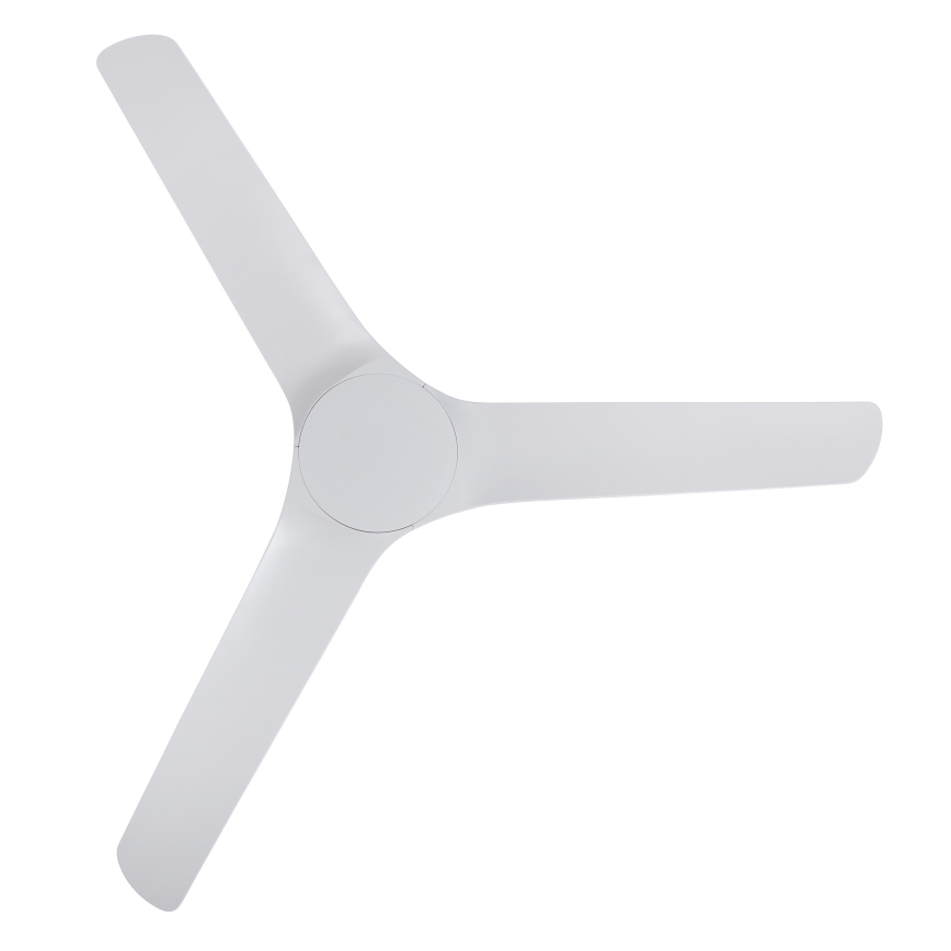 Lucci Air 21321549 - Ceiling fan ABYSS d. 142 cm IP66 white + remote control