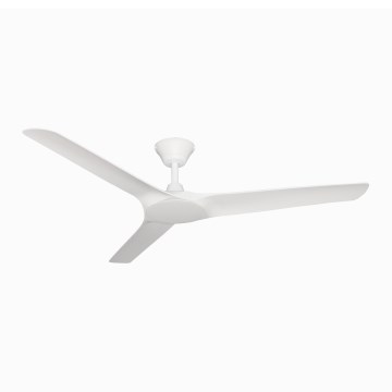 Lucci Air 21321549 - Ceiling fan ABYSS d. 142 cm IP66 white + remote control