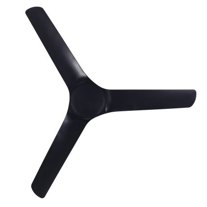 Lucci Air 21321649 - Ceiling fan ABYSS d. 142 cm IP66 black + remote control