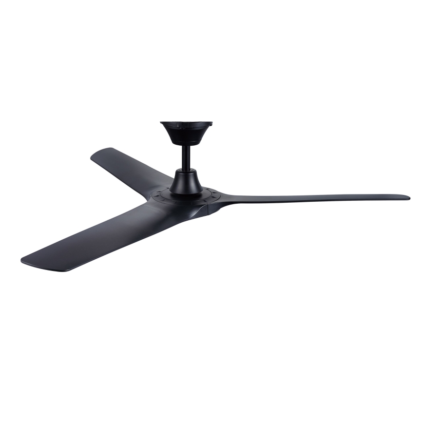 Lucci Air 21321649 - Ceiling fan ABYSS d. 142 cm IP66 black + remote control