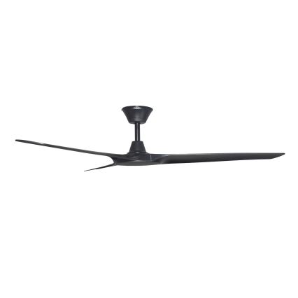 Lucci Air 21321649 - Ceiling fan ABYSS d. 142 cm IP66 black + remote control