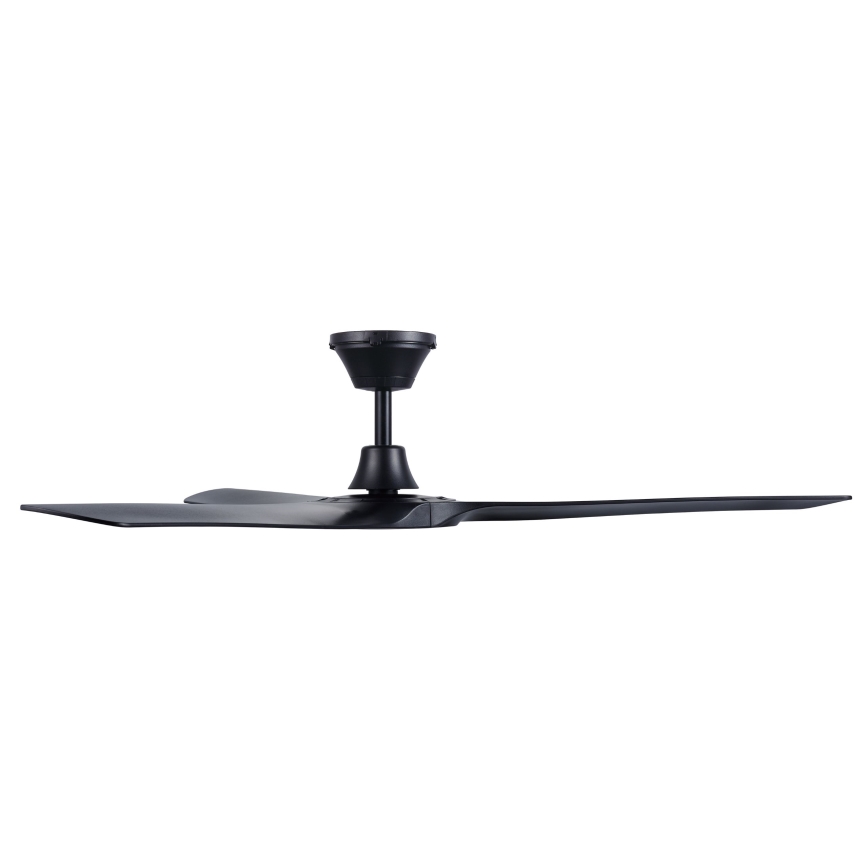 Lucci Air 21321649 - Ceiling fan ABYSS d. 142 cm IP66 black + remote control