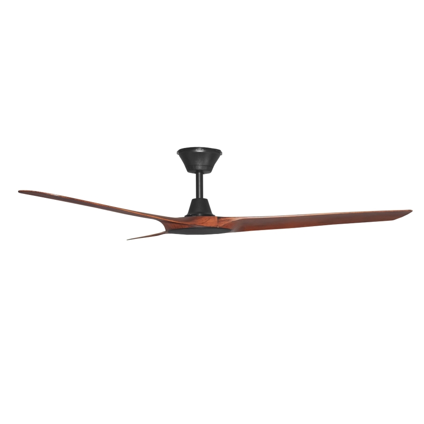 Lucci Air 21321749 - Ceiling fan ABYSS d. 142 cm IP66 brown + remote control