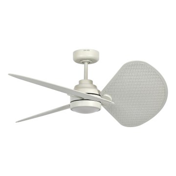Lucci Air 21325449 - LED Dimmable Ceiling Fan SABLE 1xGX53/12W/230V 3000/4000/5000K Ø 91.5 cm Cream + Remote Control