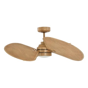 Lucci Air 21325549 - LED Dimmable Ceiling Fan SABLE 1xGX53/12W/230V 3000/4000/5000K Ø 91.5 cm brown + remote control