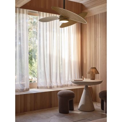 Lucci Air 21325549 - LED Dimmable Ceiling Fan SABLE 1xGX53/12W/230V 3000/4000/5000K Ø 91.5 cm brown + remote control