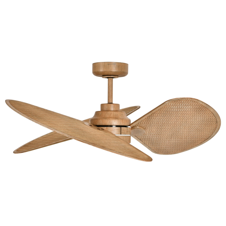 Lucci Air 21325549 - LED Dimmable Ceiling Fan SABLE 1xGX53/12W/230V 3000/4000/5000K Ø 91.5 cm brown + remote control