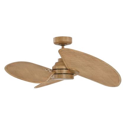 Lucci Air 21325549 - LED Dimmable Ceiling Fan SABLE 1xGX53/12W/230V 3000/4000/5000K Ø 91.5 cm brown + remote control