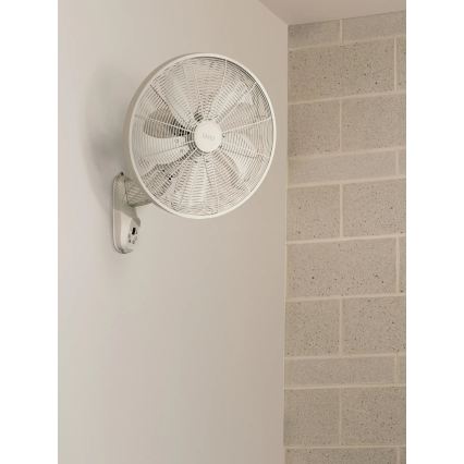 Lucci Air 21326649 - GLIDE wall-mounted fan 36W/230V Ø 45 cm, white, with remote control