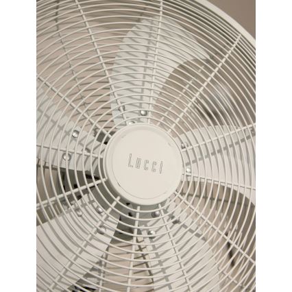 Lucci Air 21326649 - GLIDE wall-mounted fan 36W/230V Ø 45 cm, white, with remote control