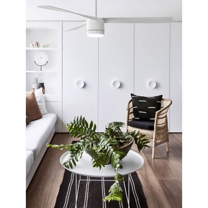 Lucci air 213280 - Ceiling fan PEREGRINE 1xGX53/12W/230V white + remote control