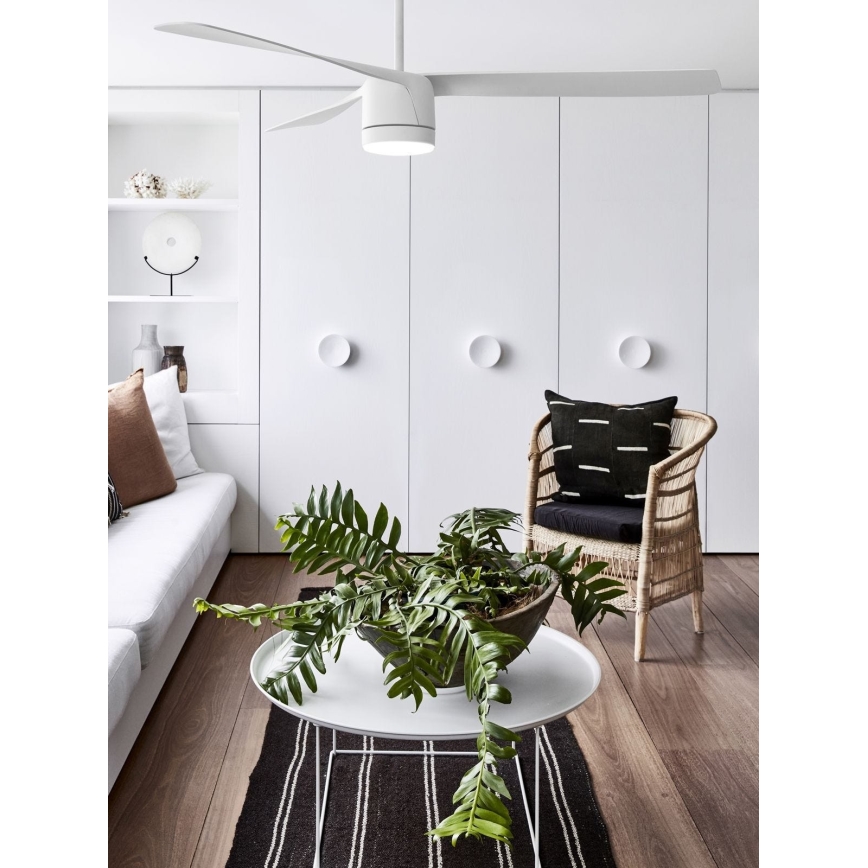 Lucci air 213280 - Ceiling fan PEREGRINE 1xGX53/12W/230V white + remote control