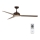Lucci air 213300 - LED Dimmable ceiling fan UNIONE 1xGX53/12W/230V brown + remote control