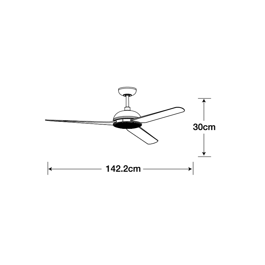Lucci air 213300 - LED Dimmable ceiling fan UNIONE 1xGX53/12W/230V brown + remote control