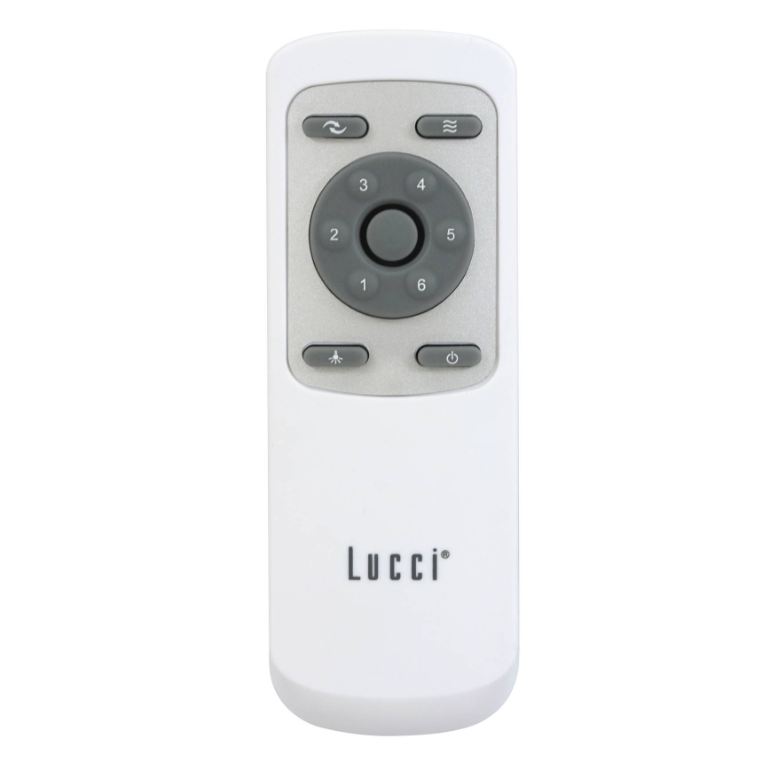 Lucci air 213301- LED Dimmable ceiling fan UNIONE 1xGX53/12W/230V brown/shiny chrome + remote control