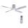 Lucci air 213350 - LED Dimmable ceiling fan RIVIERA 1xGX53/12W/230V white + remote control