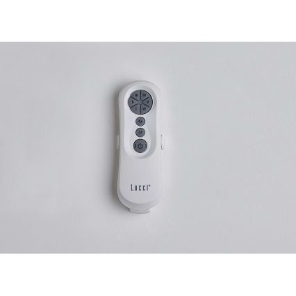 Lucci air 213350 - LED Dimmable ceiling fan RIVIERA 1xGX53/12W/230V white + remote control