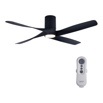 Lucci air 213351 - LED Dimmable ceiling fan RIVIERA 1xGX53/12W/230V black + remote control