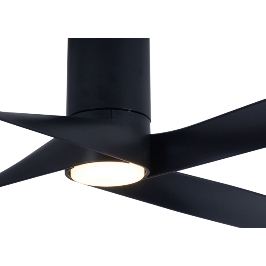 Lucci air 213351 - LED Dimmable ceiling fan RIVIERA 1xGX53/12W/230V black + remote control
