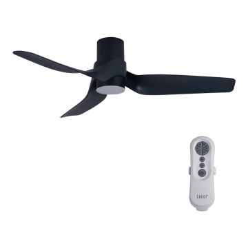 Lucci air 213354 - LED Dimmable ceiling fan NAUTICA 1xGX53/12W/230V black + remote control