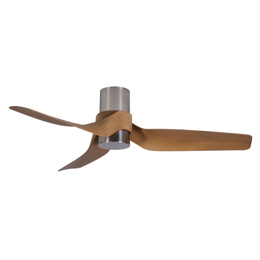 Lucci air 213355-LED Dimmable ceiling fan NAUTICA 1xGX53/12W/230V brown/shiny chrome + remote control