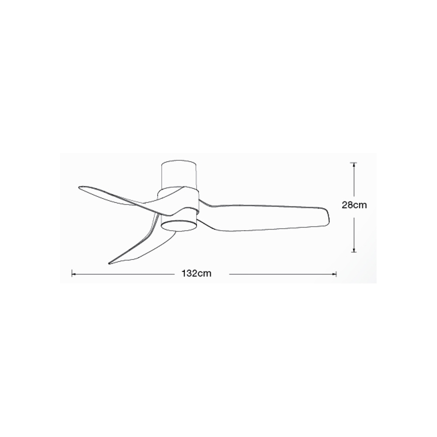 Lucci air 213355-LED Dimmable ceiling fan NAUTICA 1xGX53/12W/230V brown/shiny chrome + remote control
