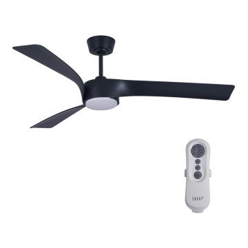 Lucci air 213358 - LED Dimmable ceiling fan LINE 1xGX53/12W/230V black + remote control