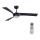 Lucci air 213358 - LED Dimmable ceiling fan LINE 1xGX53/12W/230V black + remote control