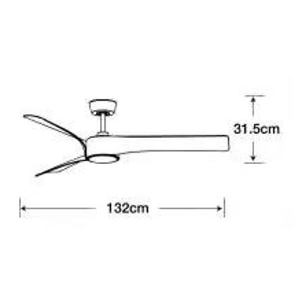 Lucci air 213358 - LED Dimmable ceiling fan LINE 1xGX53/12W/230V black + remote control