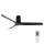 Lucci air 21610149 - Ceiling fan LONDO black + remote control