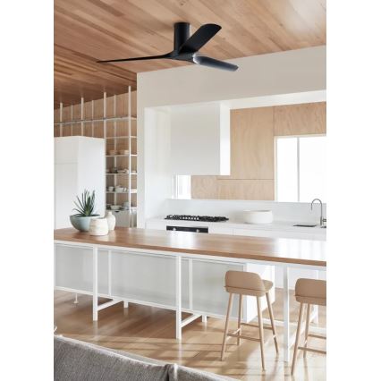 Lucci air 21610149 - Ceiling fan LONDO black + remote control