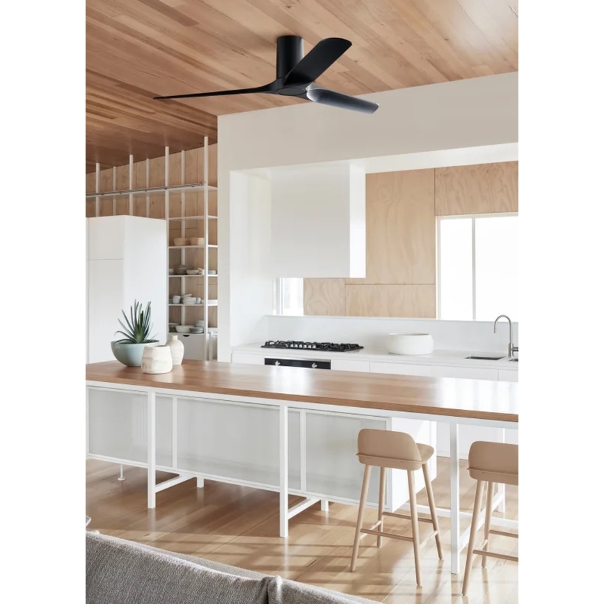 Lucci air 21610149 - Ceiling fan LONDO black + remote control