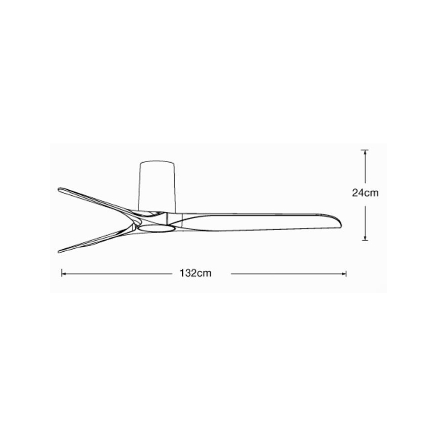 Lucci air 21610149 - Ceiling fan LONDO black + remote control