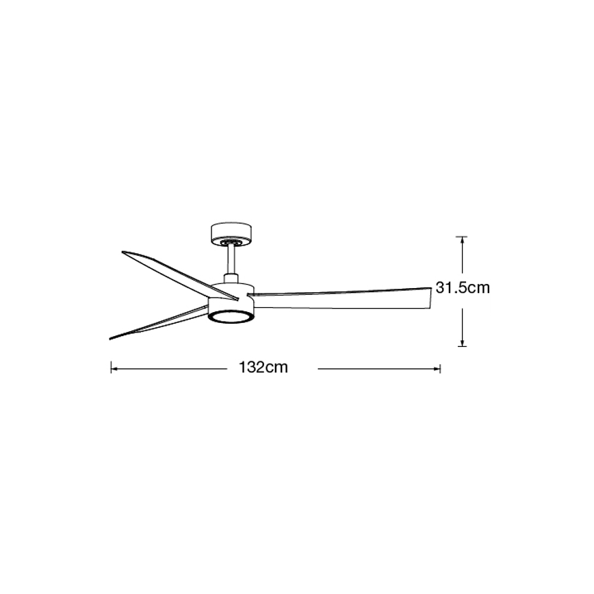 Lucci air 21610349- LED Dimmable ceiling fan CLIMATE 1xGX53/12W/230V white + remote control