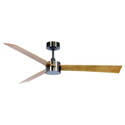 Lucci air 21610449 - LED Dimmable ceiling fan CLIMATE 1xGX53/12W/230V brown/shiny chrome + remote control