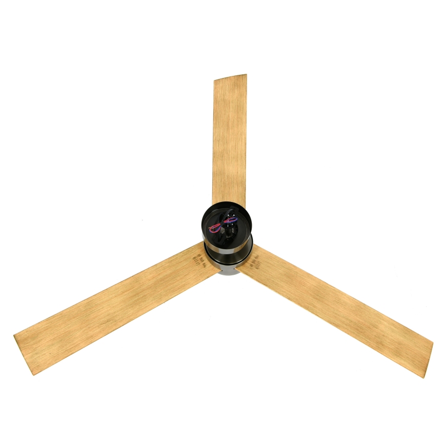 Lucci air 21610449 - LED Dimmable ceiling fan CLIMATE 1xGX53/12W/230V brown/shiny chrome + remote control