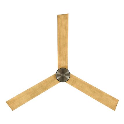 Lucci air 21610449 - LED Dimmable ceiling fan CLIMATE 1xGX53/12W/230V brown/shiny chrome + remote control