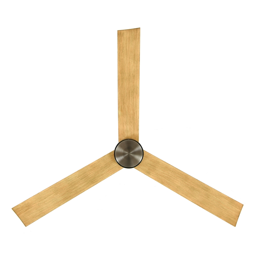 Lucci air 21610449 - LED Dimmable ceiling fan CLIMATE 1xGX53/12W/230V brown/shiny chrome + remote control