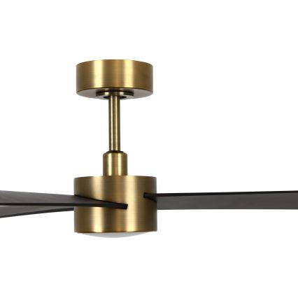 Lucci air 21610549- LED Dimmable ceiling fan CLIMATE 1xGX53/12W/230V wenge/gold + remote control