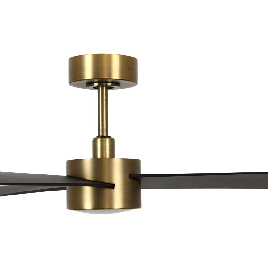 Lucci air 21610549- LED Dimmable ceiling fan CLIMATE 1xGX53/12W/230V wenge/gold + remote control