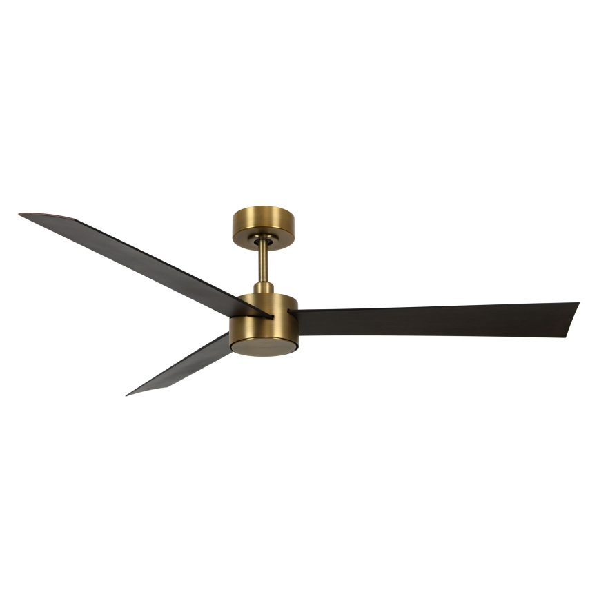 Lucci air 21610549- LED Dimmable ceiling fan CLIMATE 1xGX53/12W/230V wenge/gold + remote control