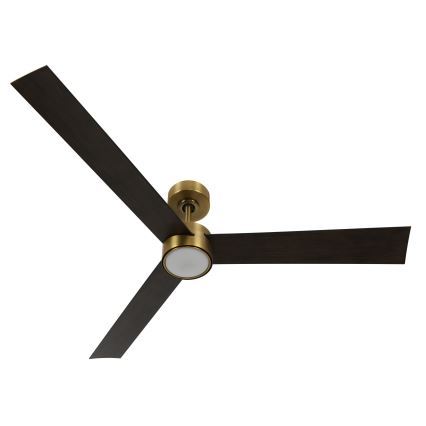 Lucci air 21610549- LED Dimmable ceiling fan CLIMATE 1xGX53/12W/230V wenge/gold + remote control