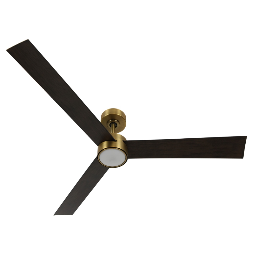 Lucci air 21610549- LED Dimmable ceiling fan CLIMATE 1xGX53/12W/230V wenge/gold + remote control