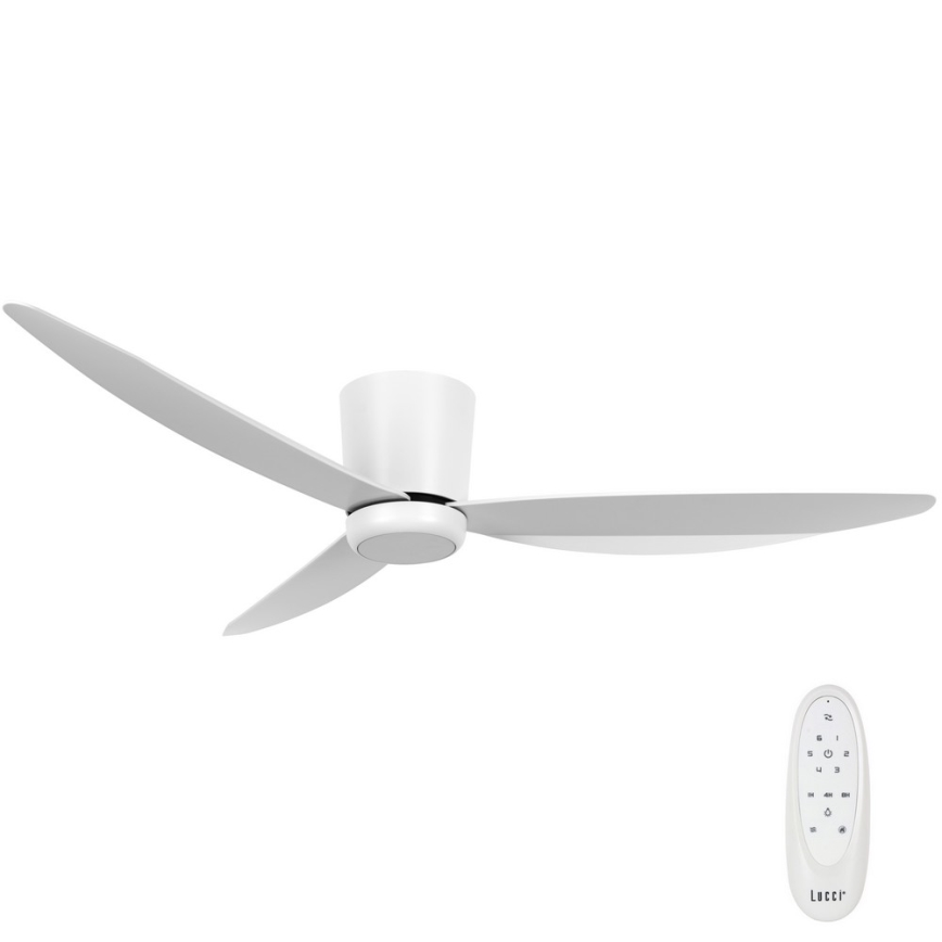 Lucci air 21610649 - LED Dimmable ceiling fan ARRAY 1xGX53/12W/230V white + remote control