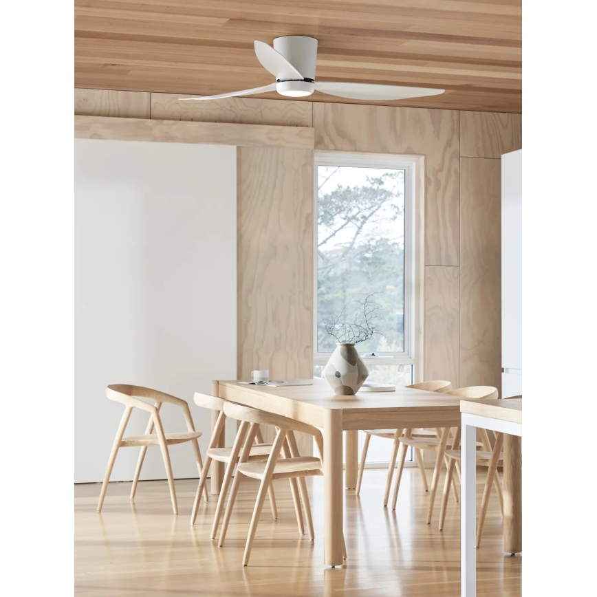 Lucci air 21610649 - LED Dimmable ceiling fan ARRAY 1xGX53/12W/230V white + remote control