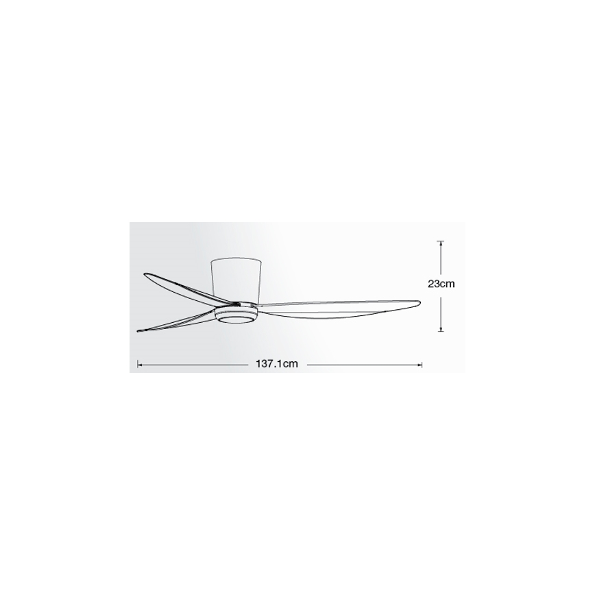 Lucci air 21610649 - LED Dimmable ceiling fan ARRAY 1xGX53/12W/230V white + remote control